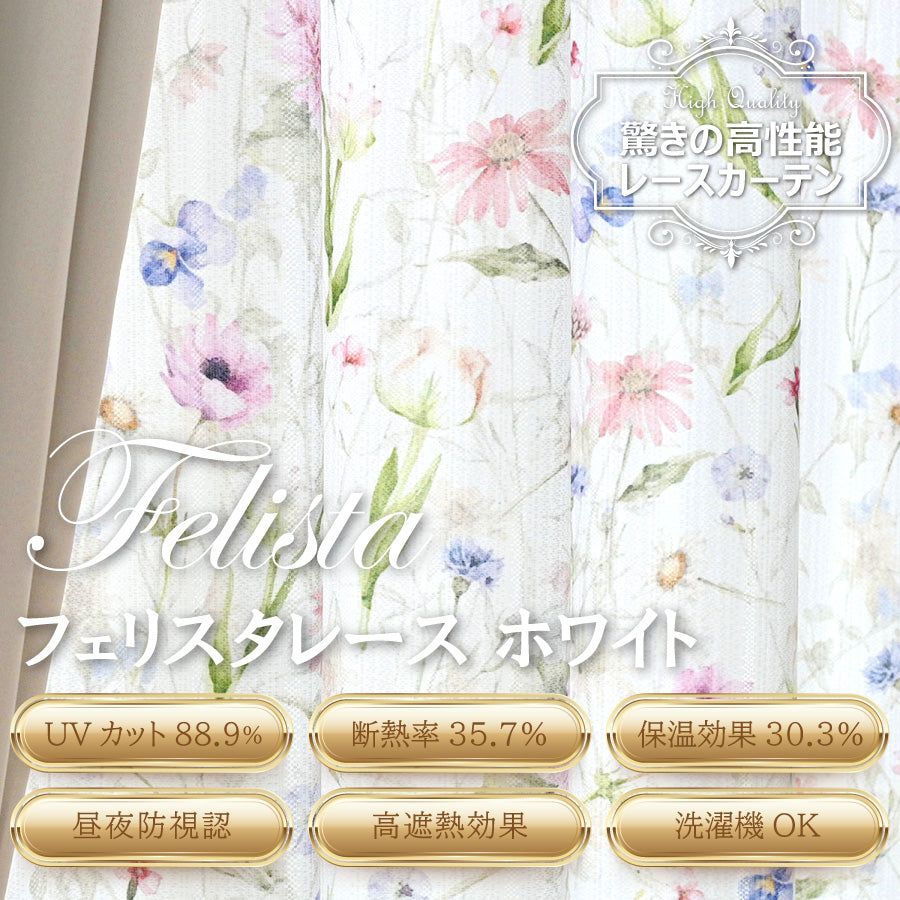 小窓用レース|ツッパリ棒付き|セミオーダー:1cm|片開き(1枚)|